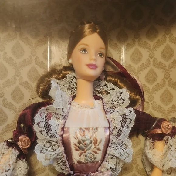 Victorian Barbie Doll with Purple Dress - Picture 9 of 12